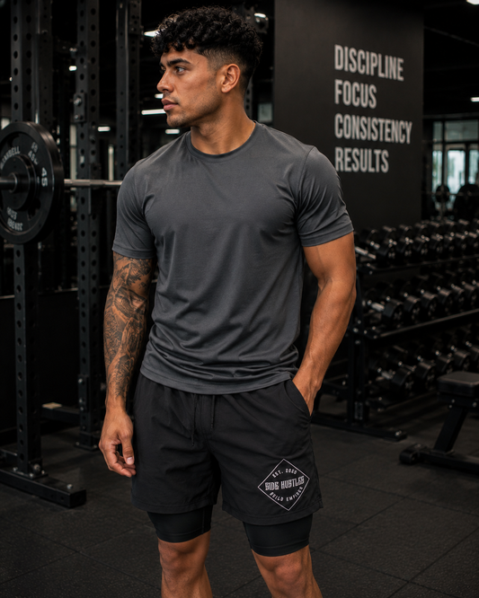 2 IN 1 Compression shorts: Discipline Streetwear®